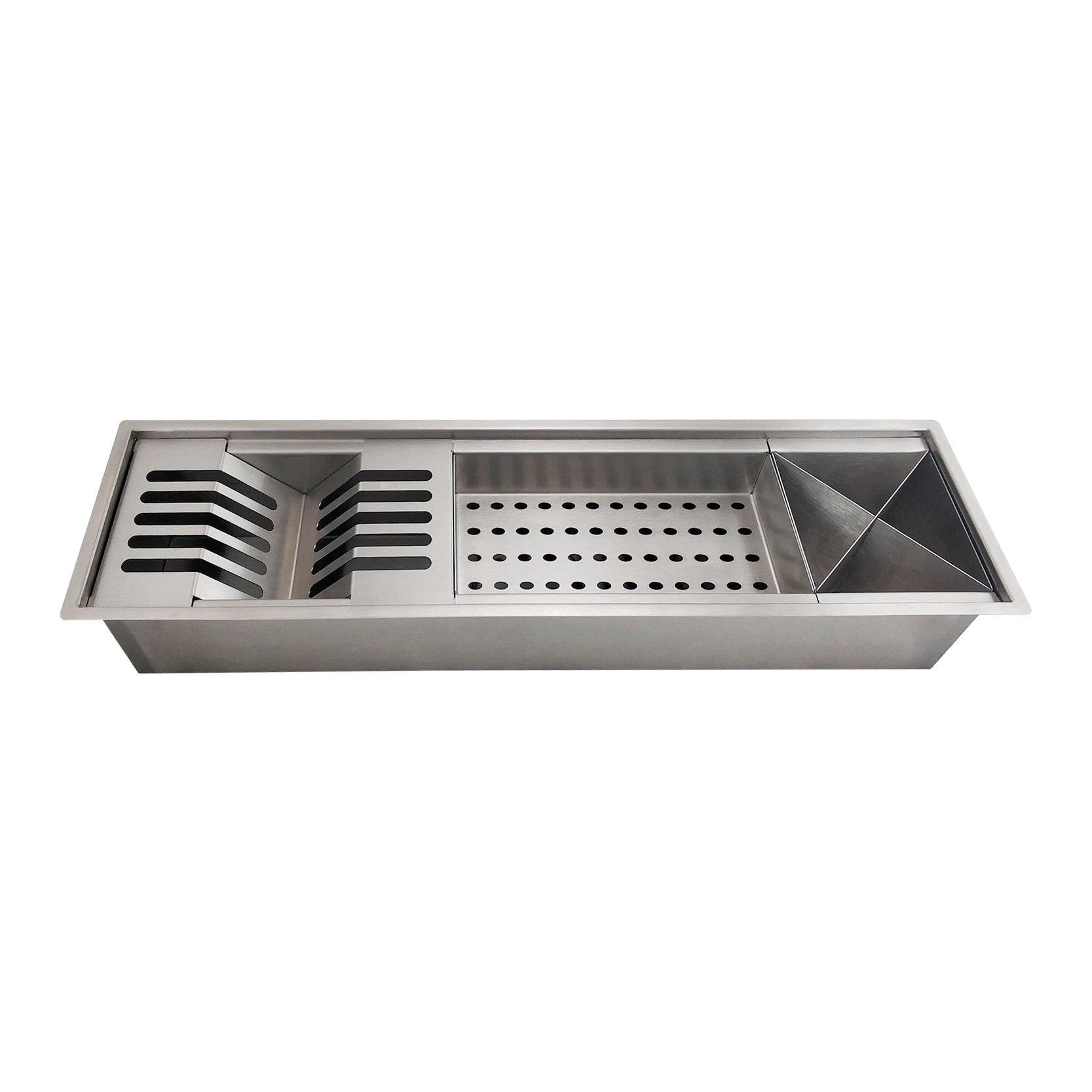 Calha Canal Organizador Escorredor Úmida Inox Tubrax