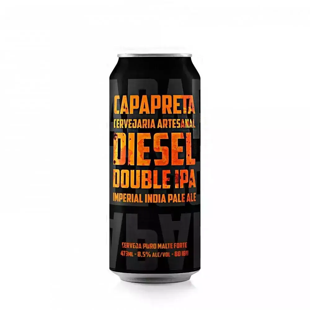 Cerveja Capa Preta Double IPA DIESEL 473ml