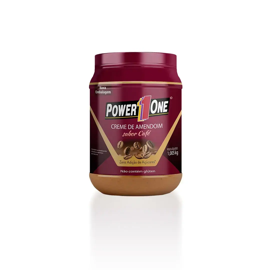 Creme Amendoim C/cafe Power One 1,005kg