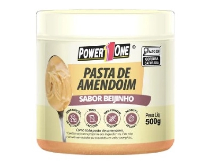 Pasta de Amendoim Power 1 One 500g Sabor Beijinho