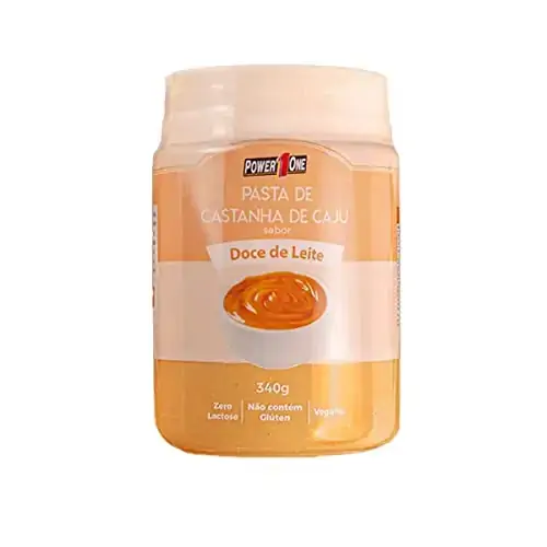 Pasta De Castanha De Cajú 340g Doce De Leite Power One