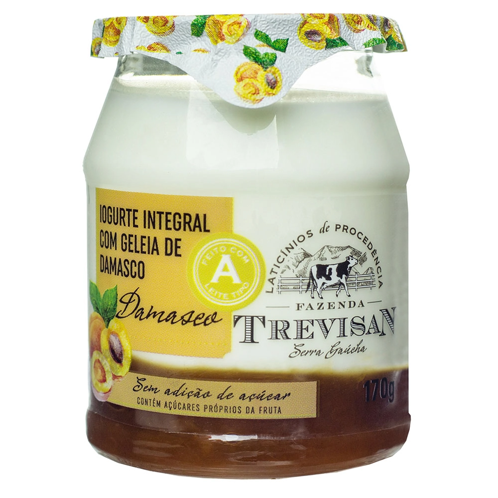 Iogurte Trevisan 170g Geleia Damasco
