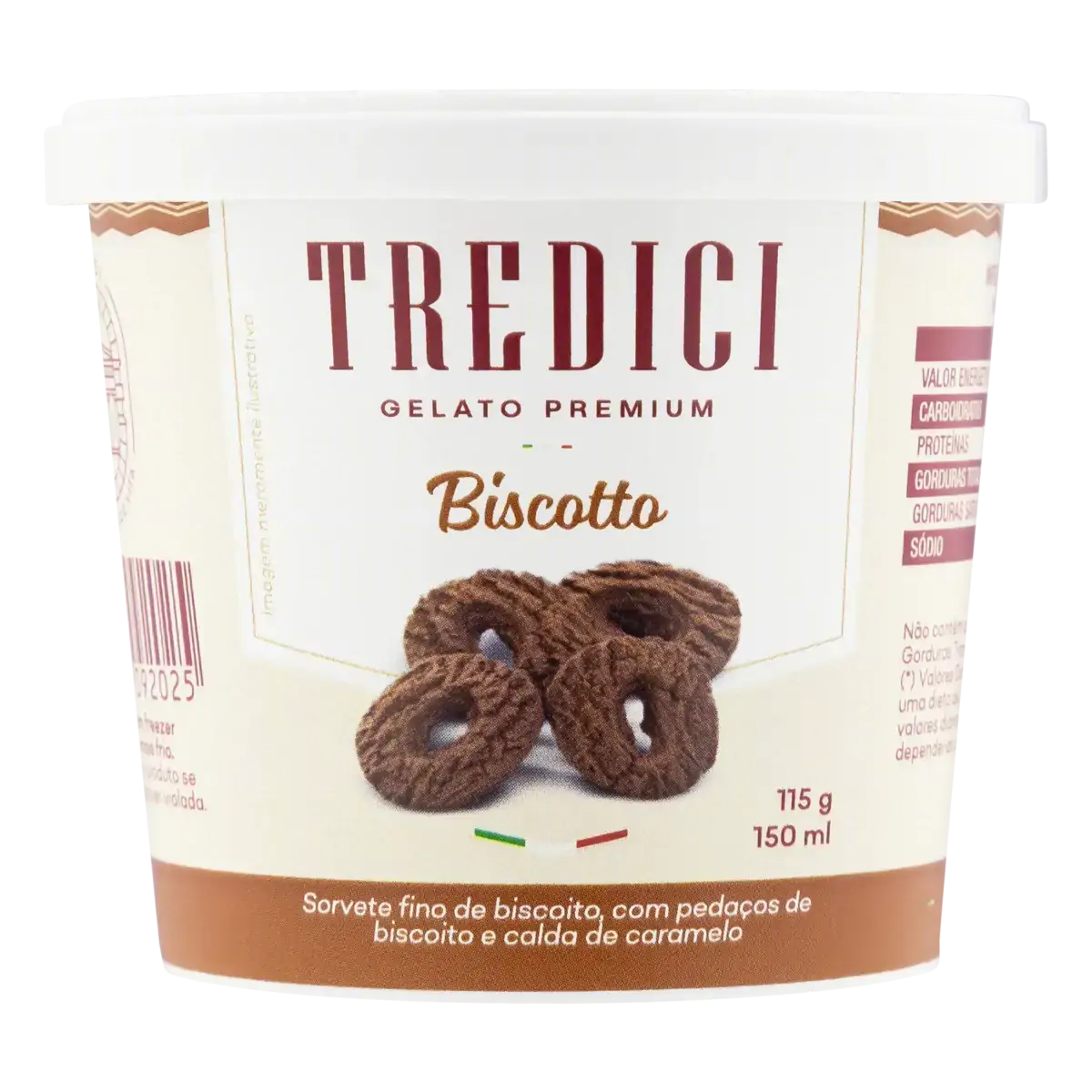 Gelato Biscoito Tredici Premium Pote 150ml