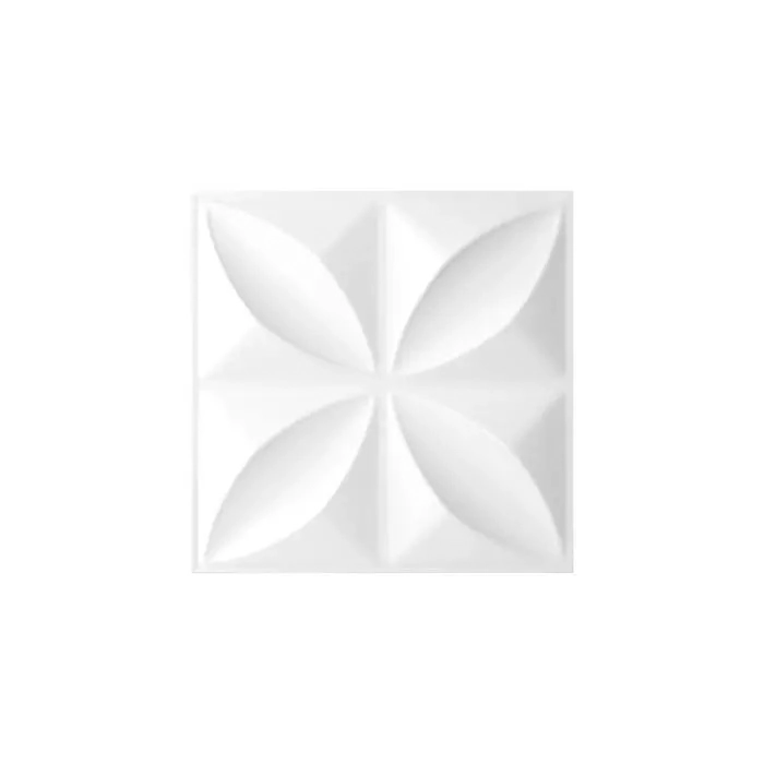 Placa 3d Mini Paris Auto Adesivo 25x25 Cm (branco)