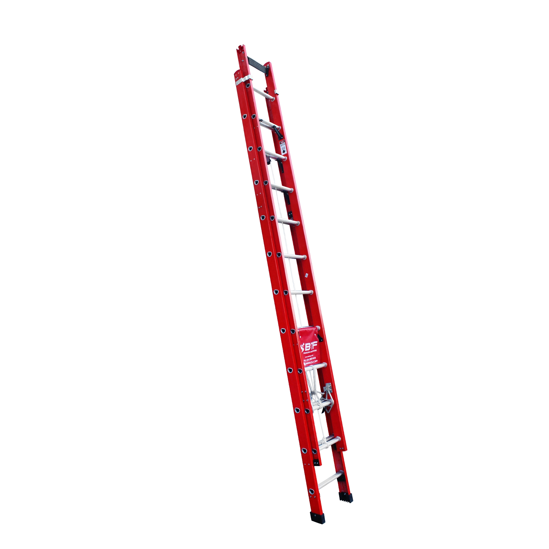 Escada Extensível 22 Degraus Fibra 6M 150kg Botafogo