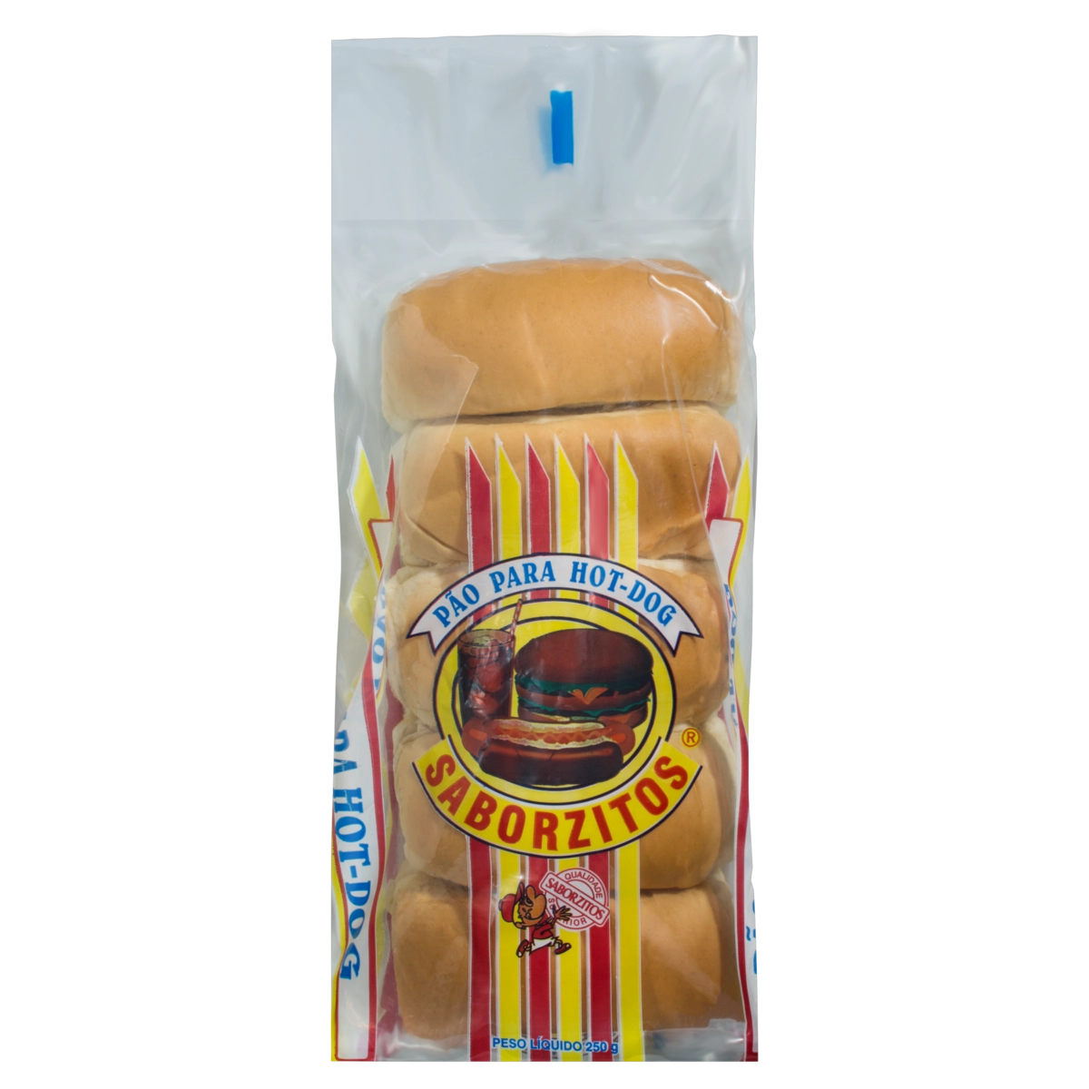 Pão Para Hot Dog Saborzitos Pacote 250g