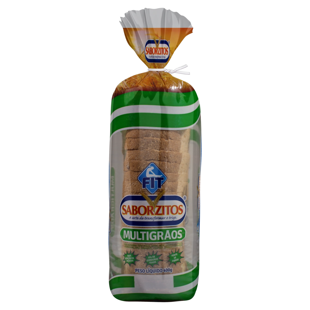 Pão Integral Multigrãos Saborzitos Fit Pacote 400g