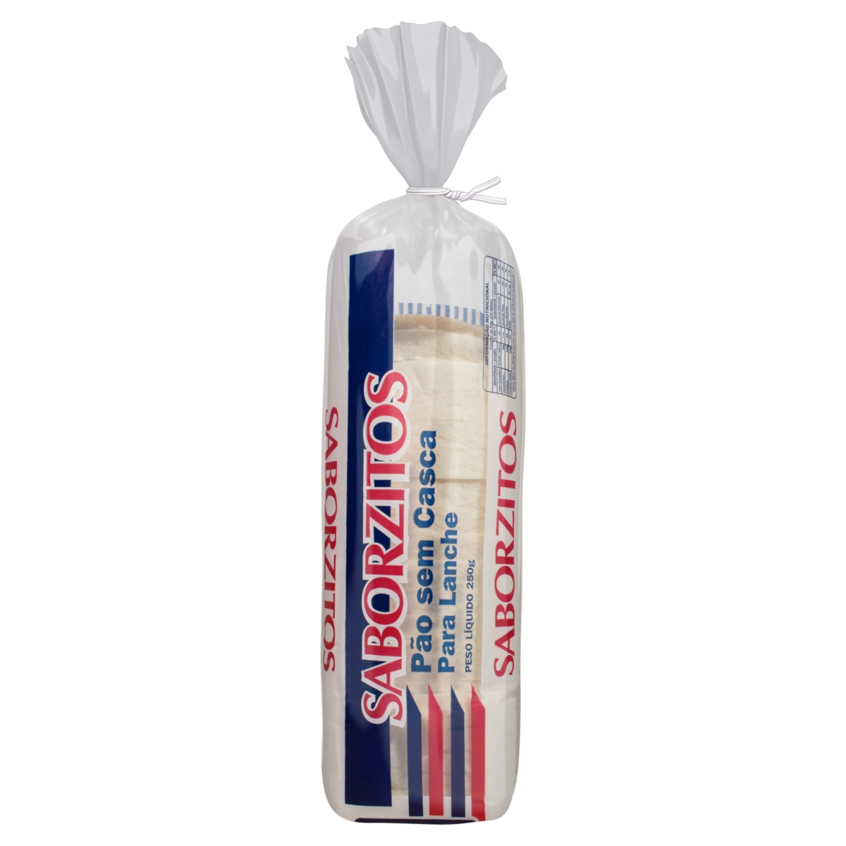 Pão Para Lanche Sem Casca Saborzitos Pacote 250g