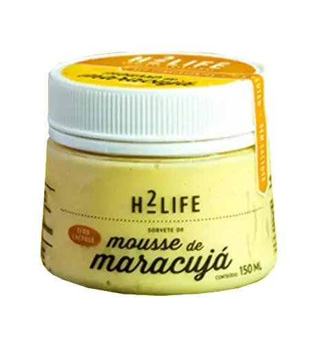 Sorvete Mousse Maracuja H2life 150ml