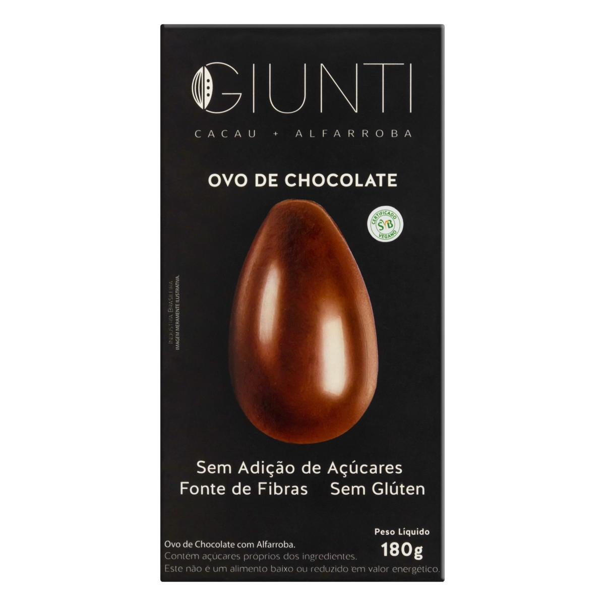 Ovo De Páscoa De Alfarroba Giunti Caixa 180g