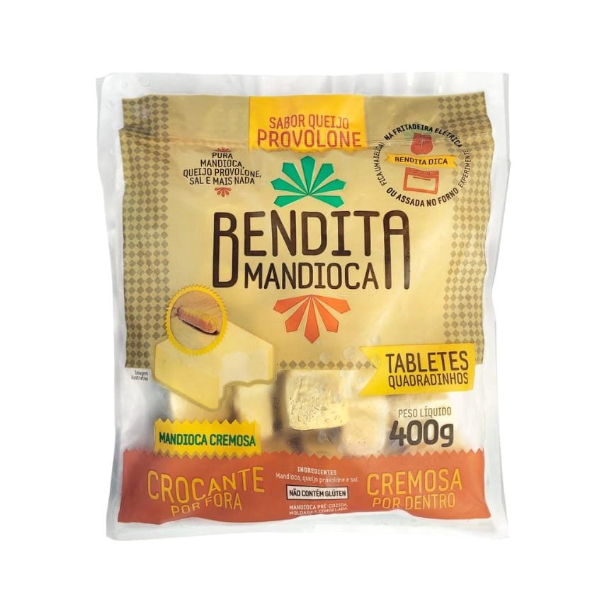 Mandioca com Provolone BENDITA MANDIOCA 400g