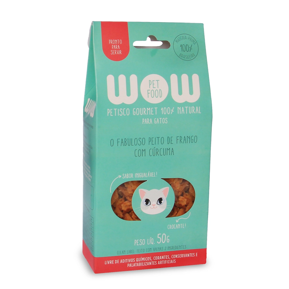 Wow Gatos Frango Curcuma 50g 50g