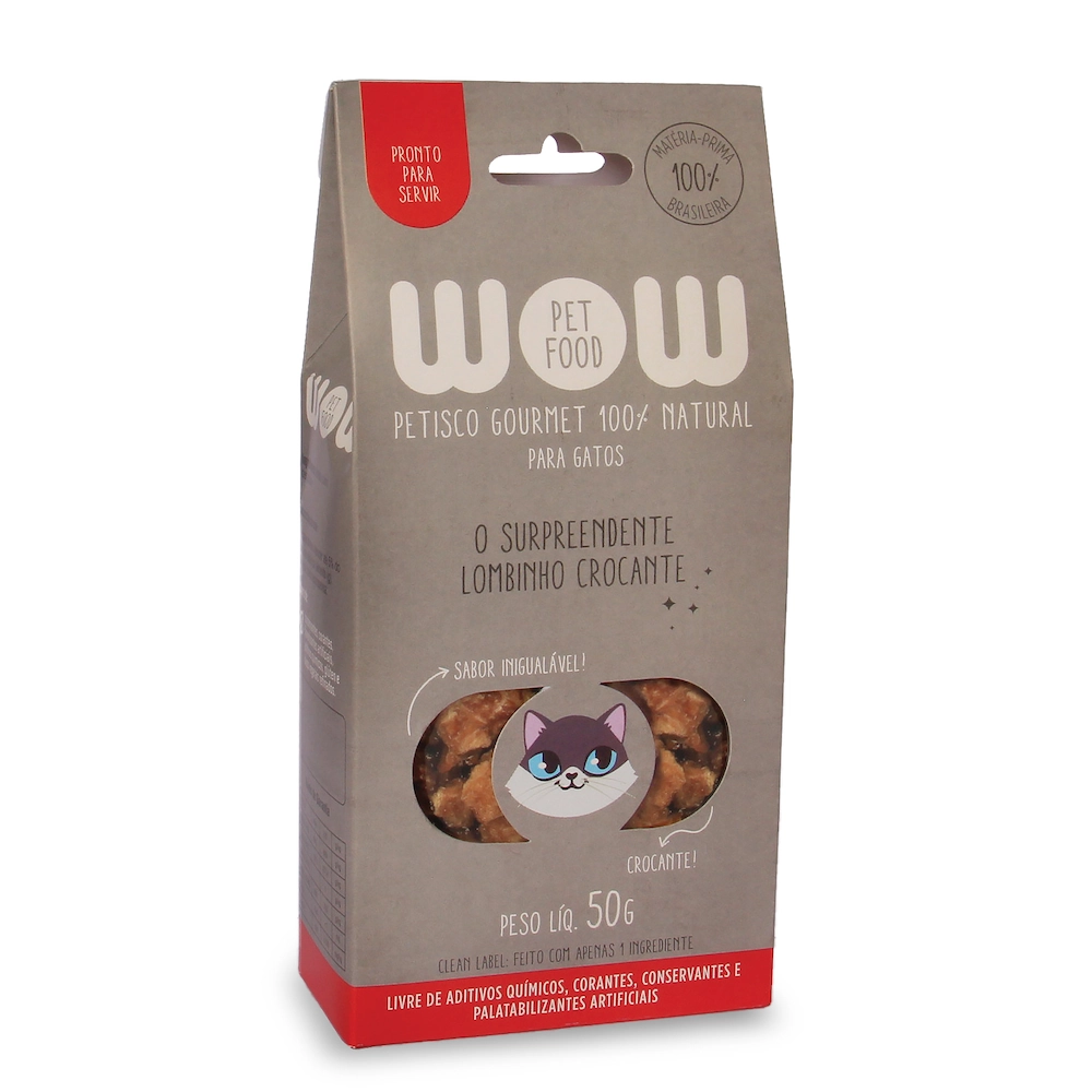 Petisco Gatos Natural Lombinho 50g Wow