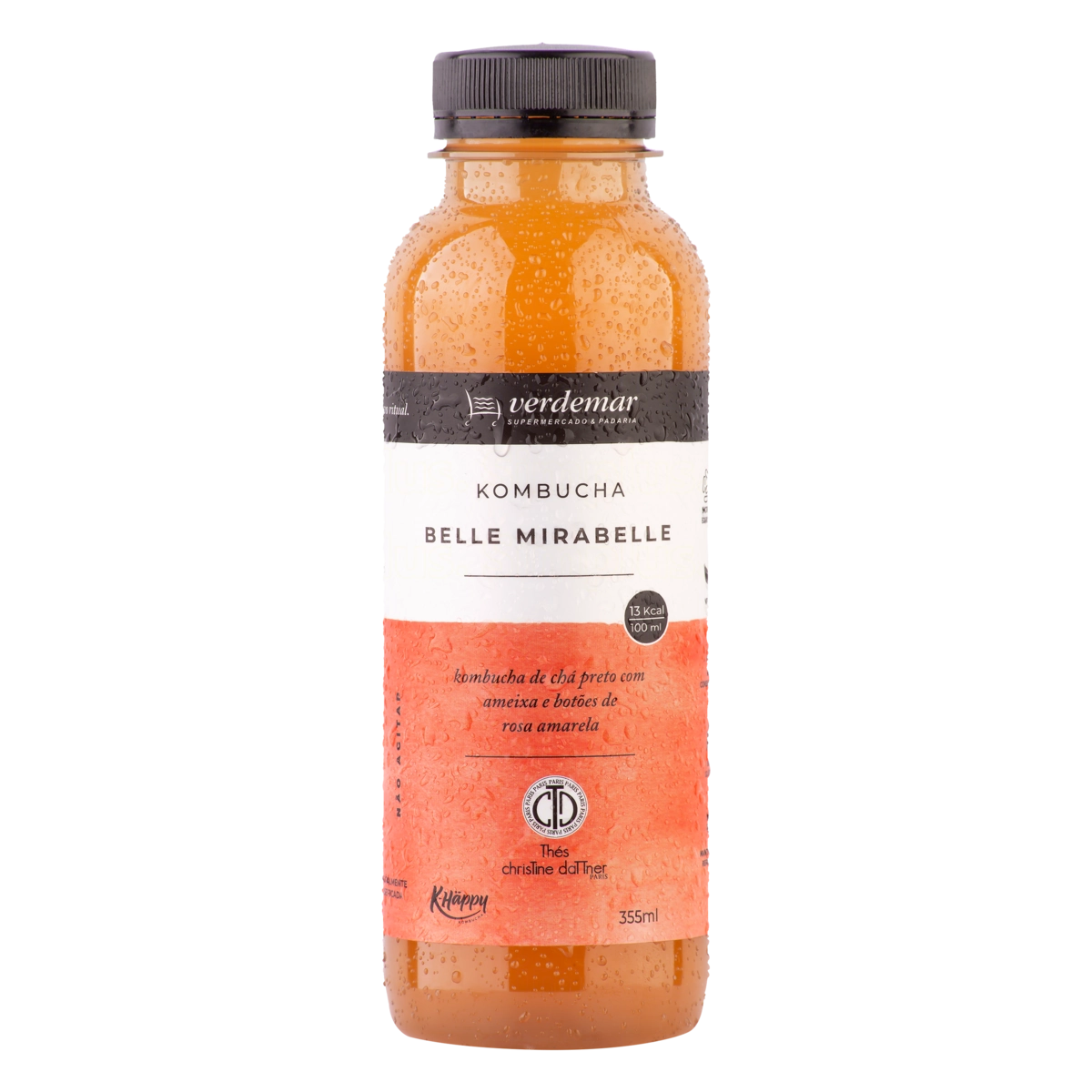 Kombucha Belle Mirabelle K Häppy Garrafa 355ml