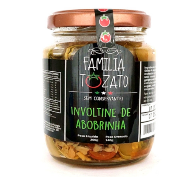 Involtine Abobrinha Gourmet Familia Tozato 200g