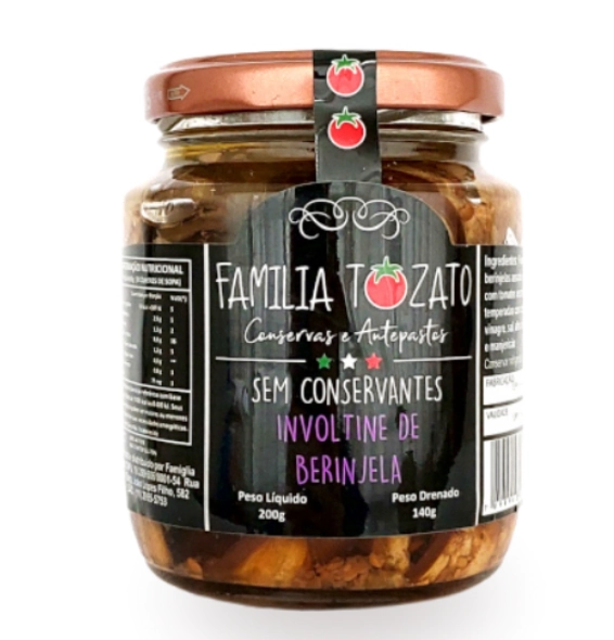 Involtine Berinjela Gourmet 200g Familia Tozato