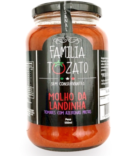 Molho Tozato Landinha Tomates Com Azeitonas 550ml