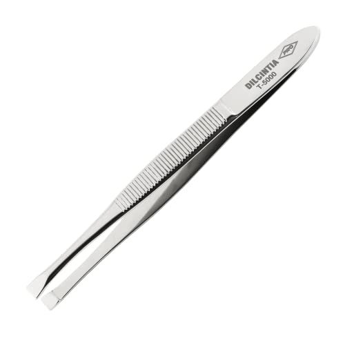 Dilcintia Pinca De Sobrancelha 3,5 Aco Inox Cromada Ponta Reta