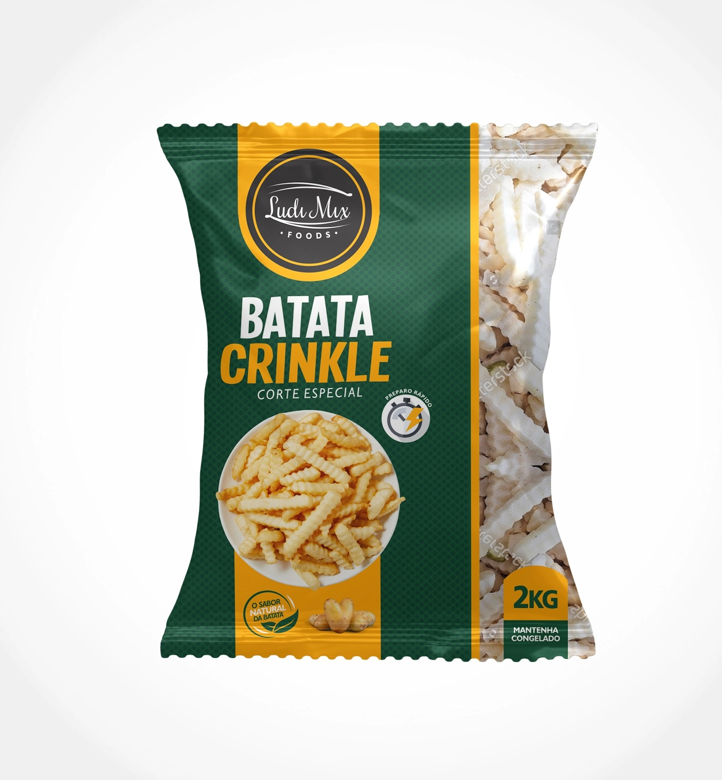 Batata Crinkle Ludi Mix 2kg