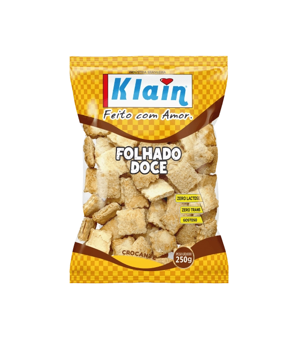 Bisc Folhado Klain Doce 250g