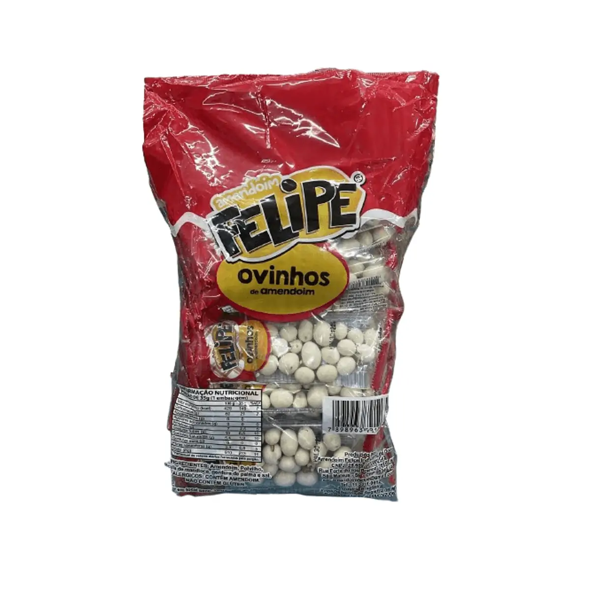 Ovinho de amendoim pacote com 20 unidades com 35g - Felipe