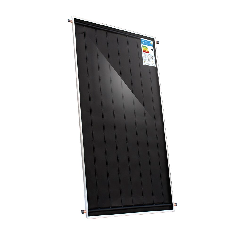 Coletor Solar Vertical 150x100cm Cobre Vidro Thermo Endurecido Viasol