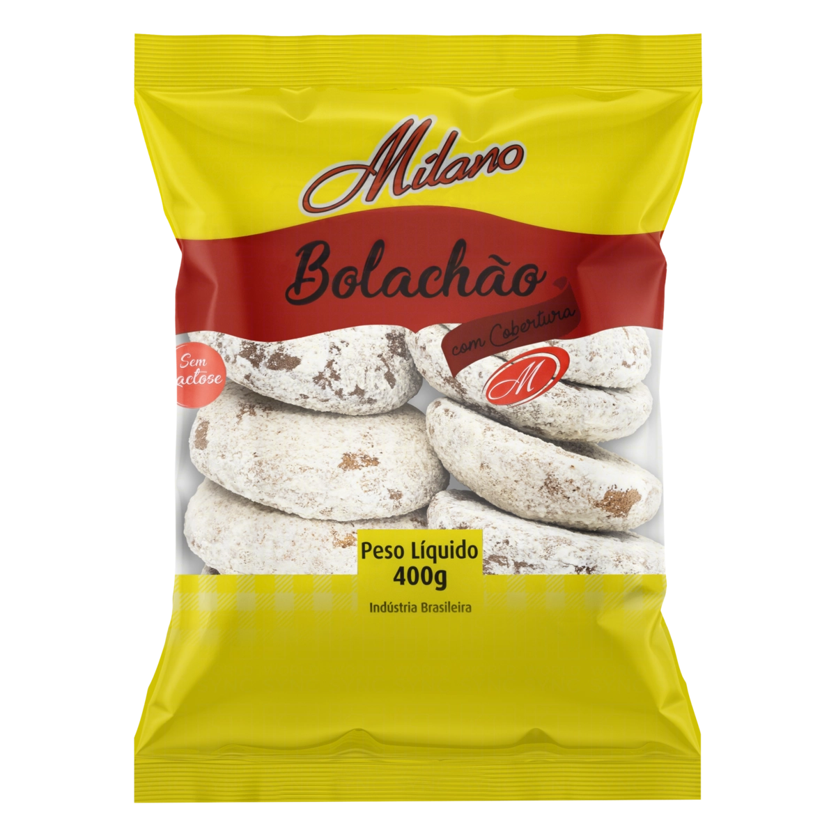 Bolachão Com Cobertura Zero Lactose Milano Pacote 400g