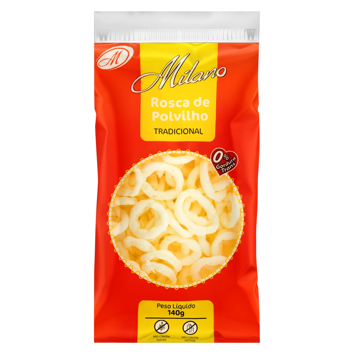 Rosca De Polvilho Tradicional Milano Pacote 140g
