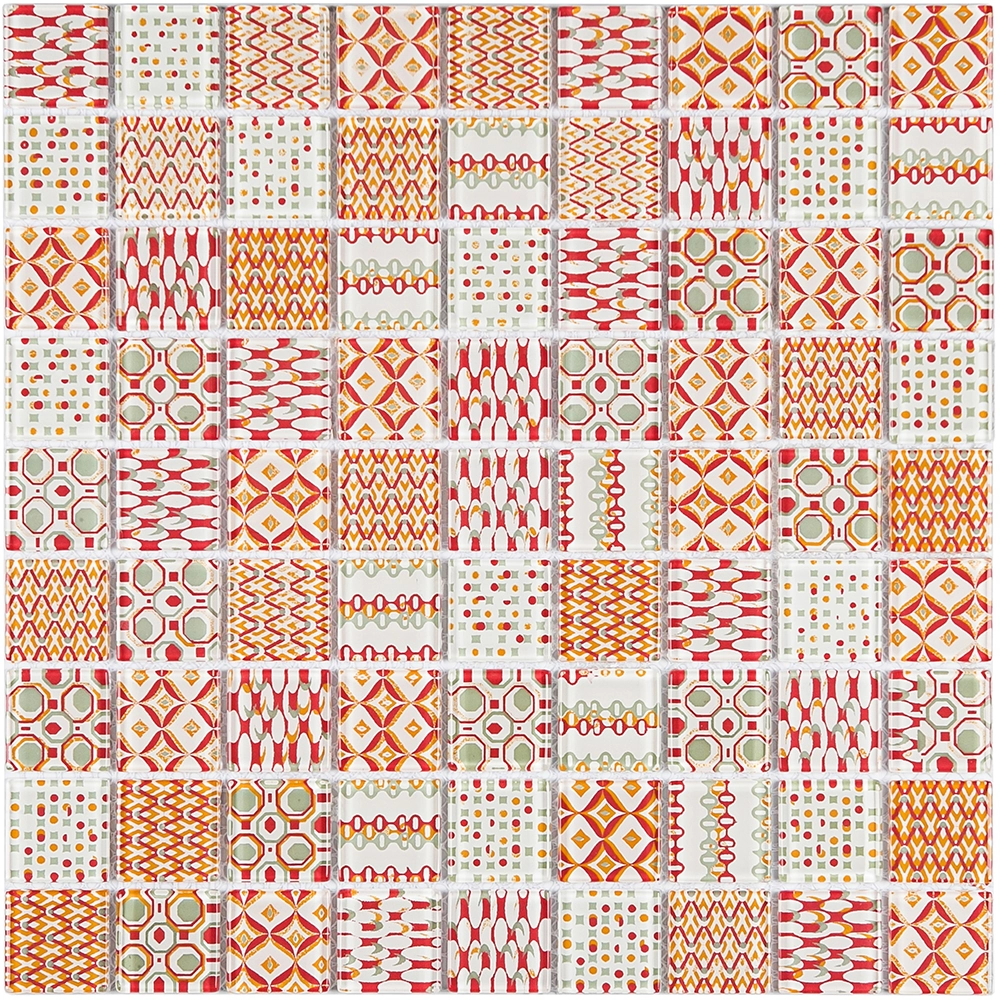 Pastilha Patchwork PW4002 29,2x29,2cm Glass Mosaic