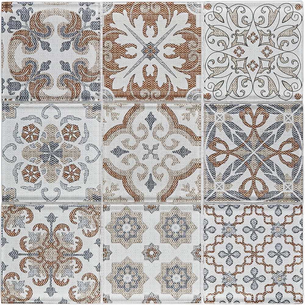 Pastilha Patchwork PW503 30x30cm Glass Mosaic