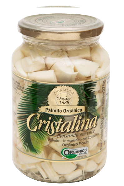 Palmito Acai Picado Cristalina Org 300g