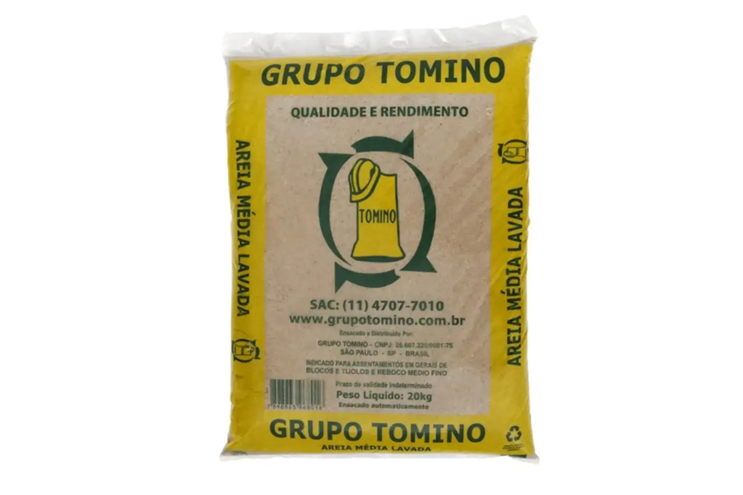 Areia Media Lavada 20 Kg