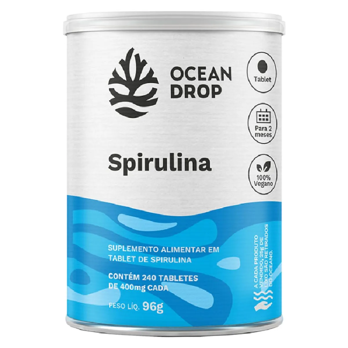 Spirulina 400mg 240tabs Ocean Drop
