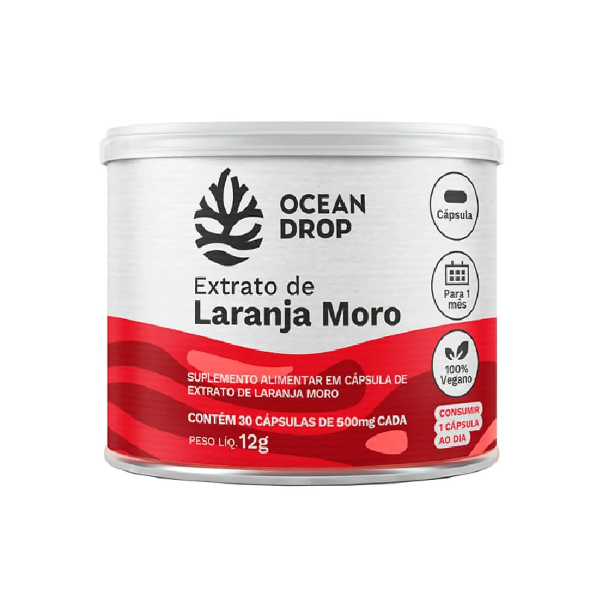 Extrato De Laranja Moro Ocean Drop 30 Cápsulas