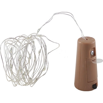 Rolha C/fio De Led Dourado 2m Ref.paf024a
