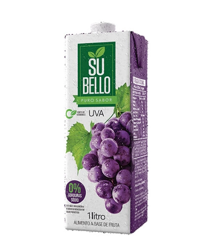 Bebida Adoçada Uva Subello Caixa 1l