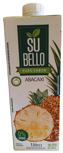Bebida Adoçada Abacaxi Subello Caixa 1l