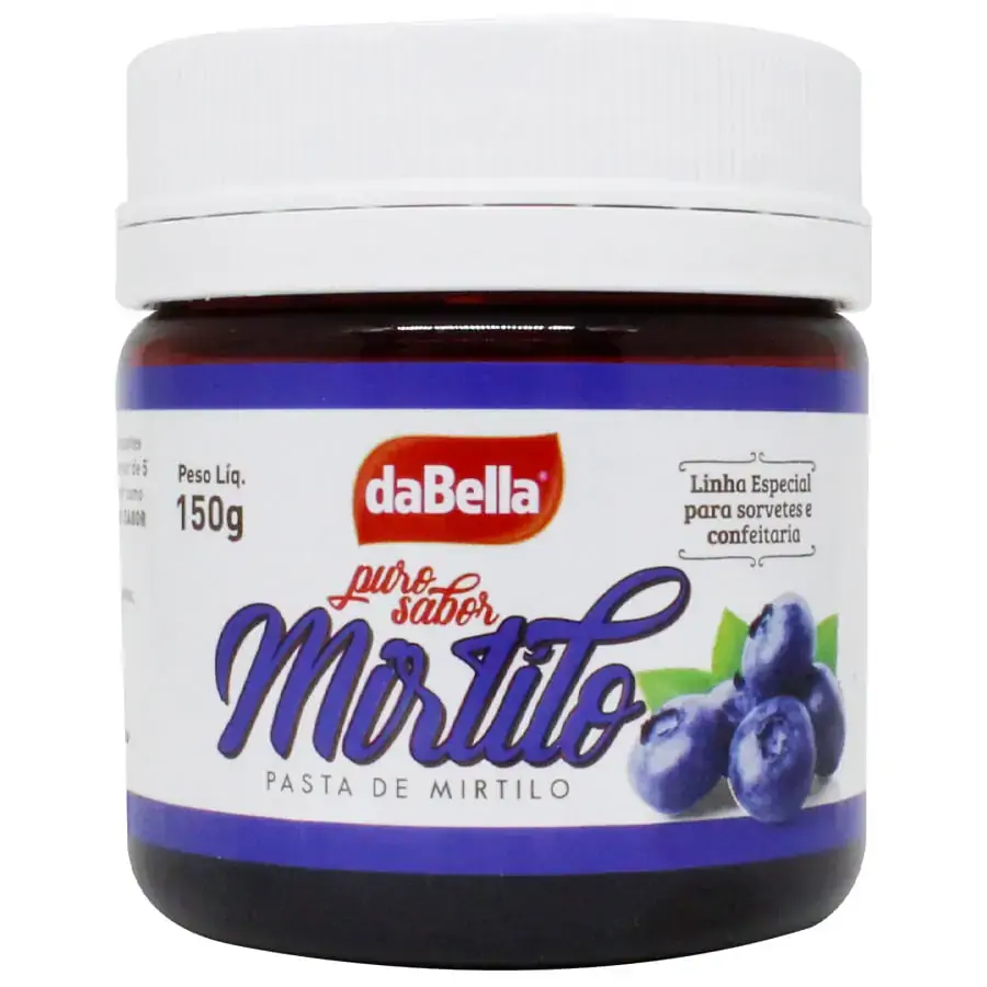 Pasta Puro Sabor Mirtilo 150g Dabella