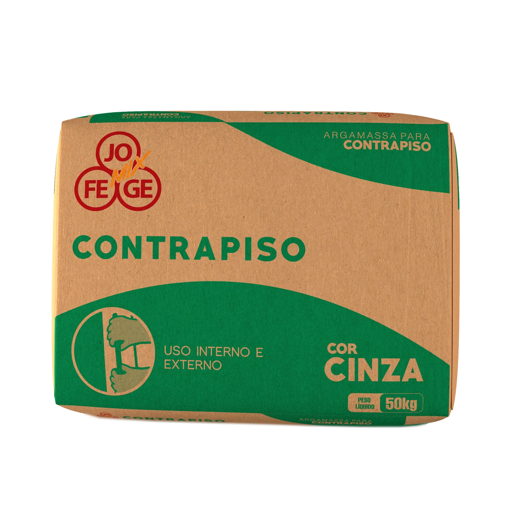 Argamassa para Contrapiso Interno|Externo 50kg Cinza Jofege Mix