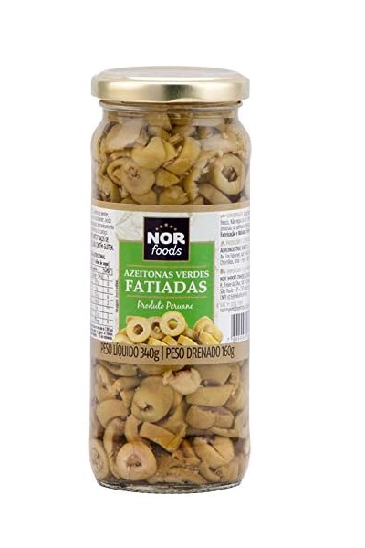 Azeitona Verde Fatiada Norfoods 12x340g