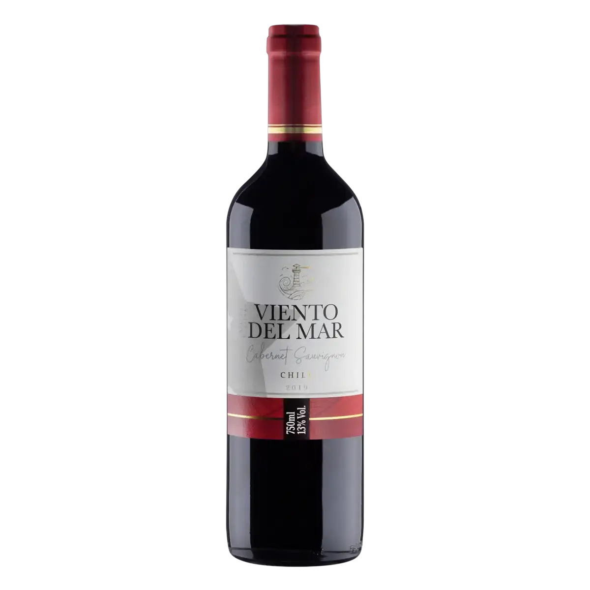 Vinho Chileno Tinto Seco Viento Del Mar Cabernet Sauvignon Valle Central Garrafa 750ml