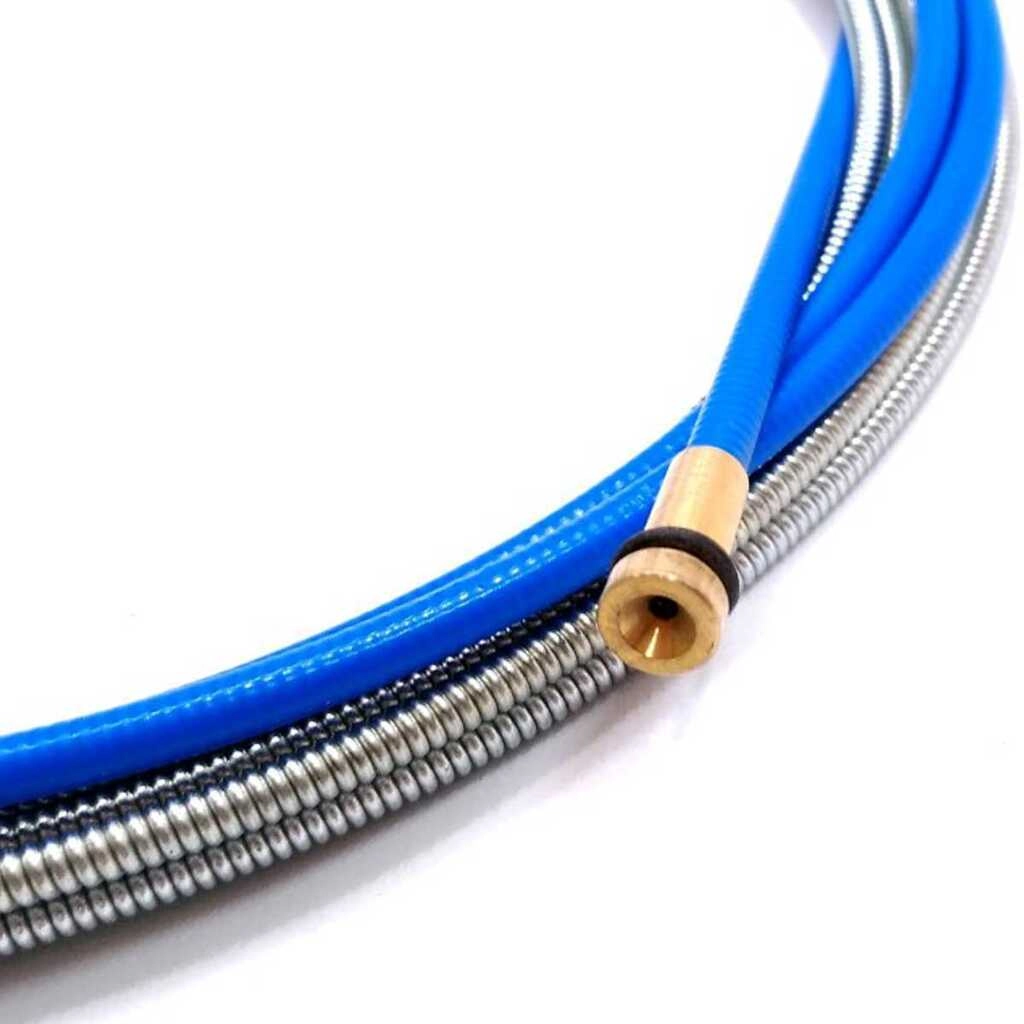 Conduíte Guia Para Tocha Mig Mag 4,5 Metros Para Arame 1,0mm A 1,2mm Azul - Technomig