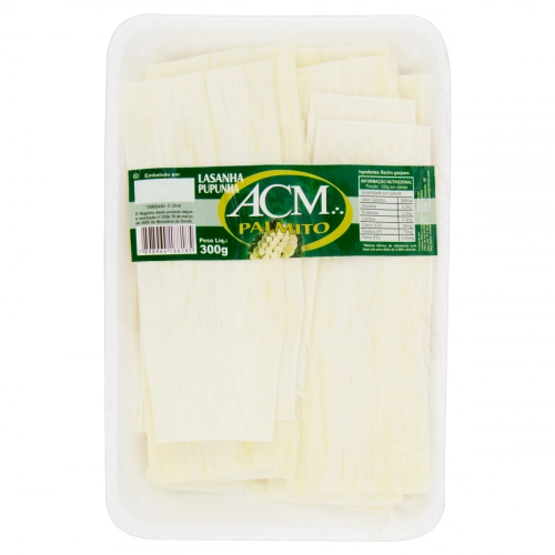 Palmito Pupunha In Natura Acm Lasanha 300g