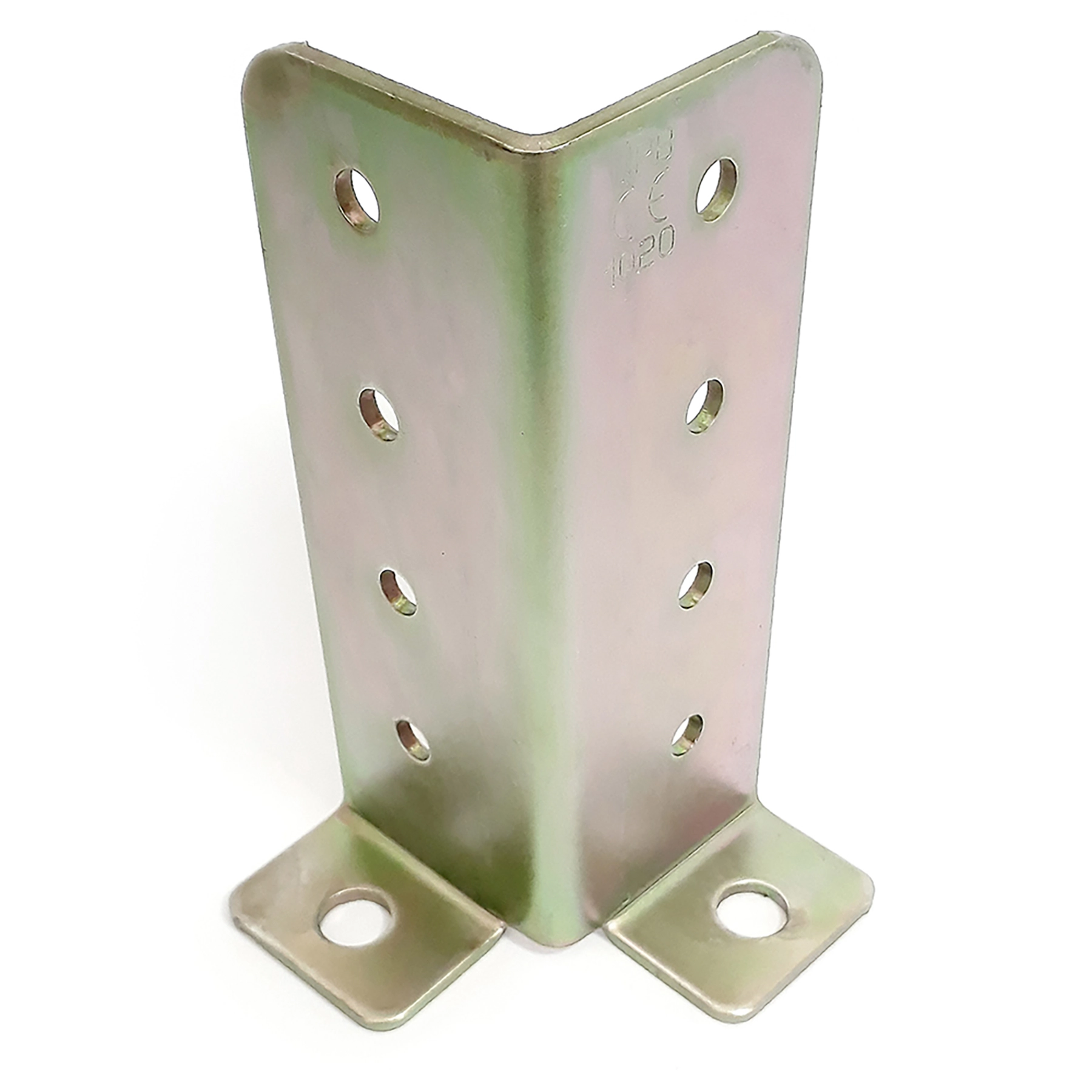 Base Junção Reforçada Ajustável para Pilar 130x45x3mm Aço Galvanizado Minubras