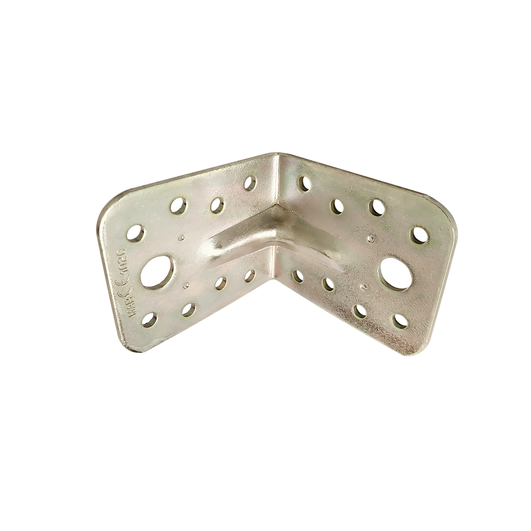 Placa Junção Dobrada Pesada 65x55x2,5mm Aço Galvanizado Minubras
