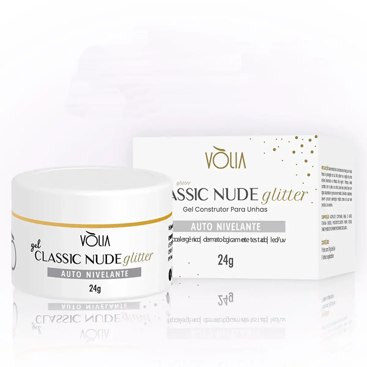 Volia Gel Glitter Classic Nude 24gr