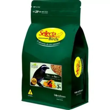 Ração Pássaro Natural Com Frutas Trinca Ferro Sellecta 3kg