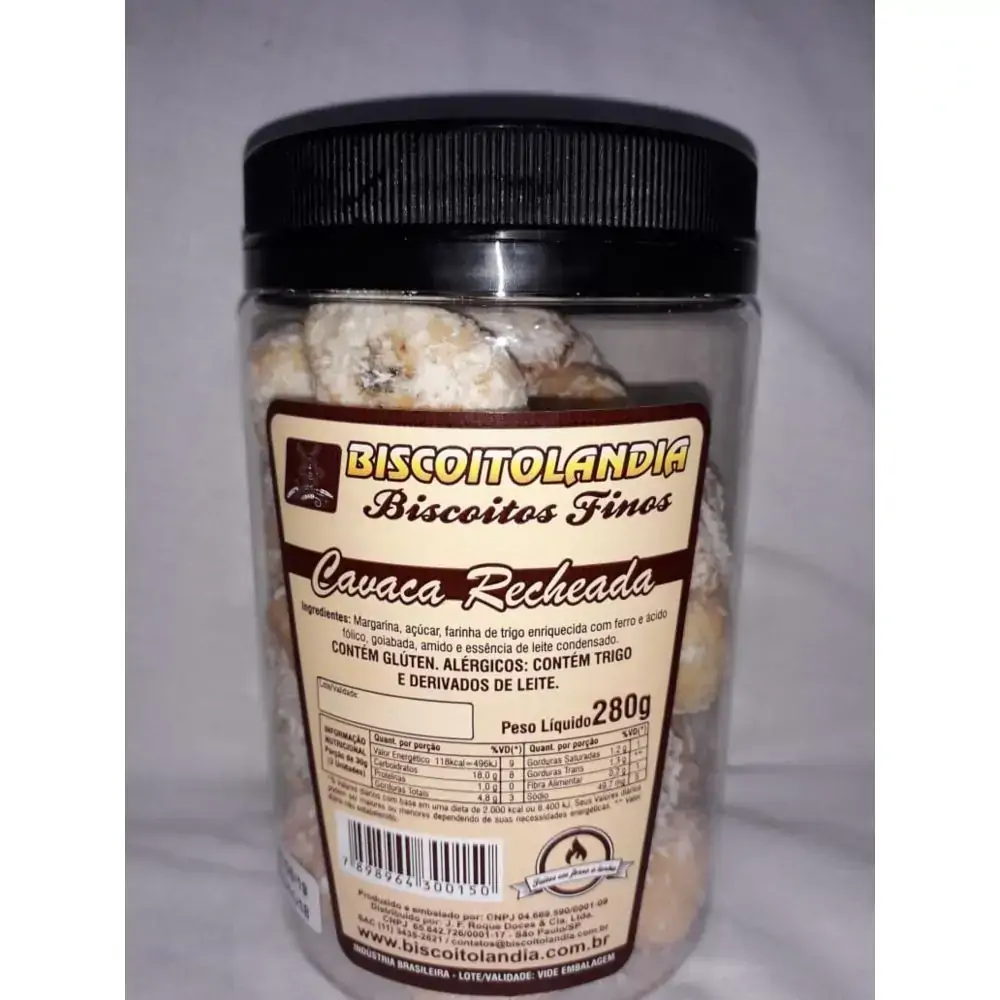 Bisc Petit Four Biscoitolandia Cavaca Recheada 280g