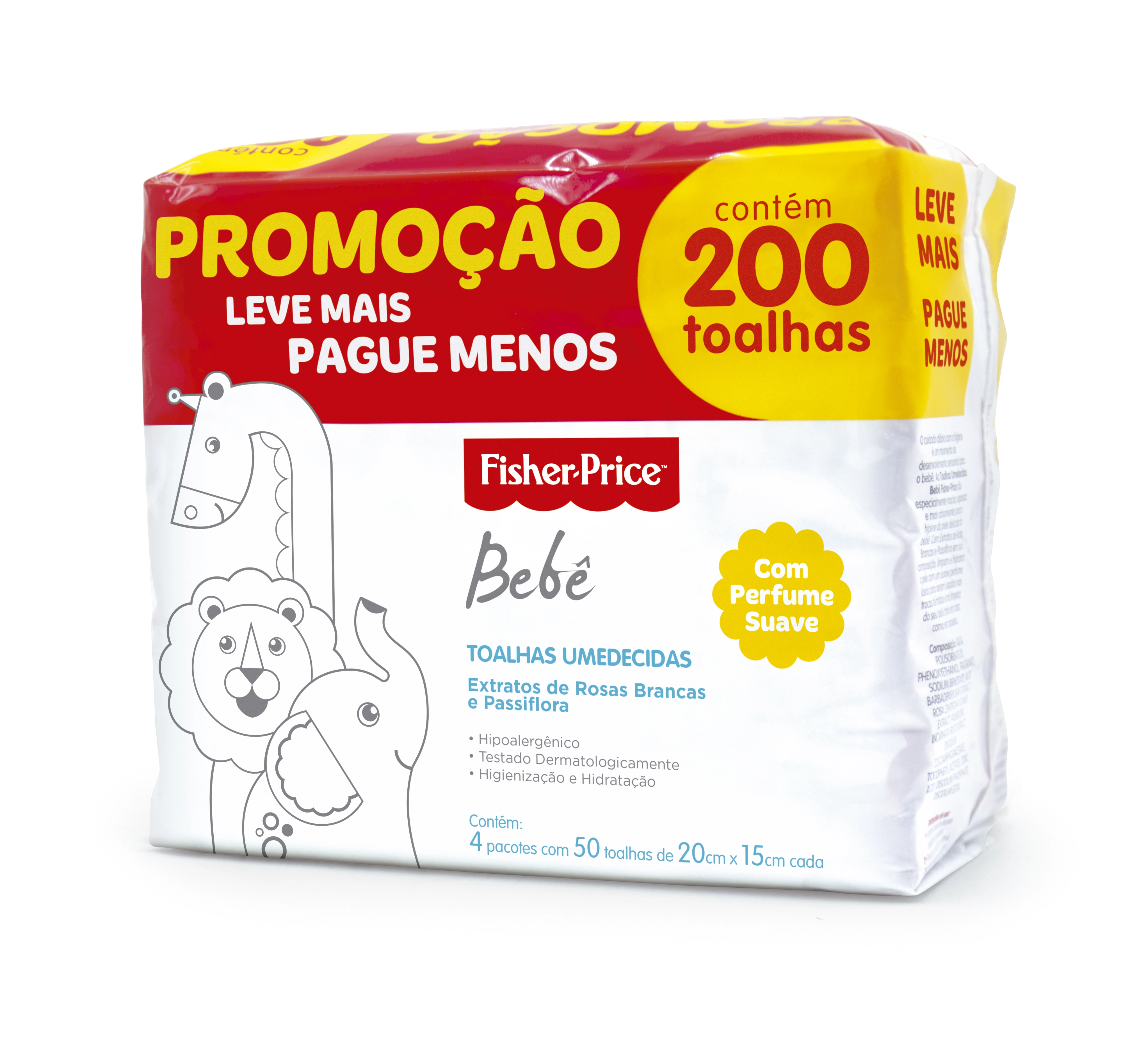 Pack Leve Mais Pague Menos Toalhas Umedecidas Com Perfume Fisher Price