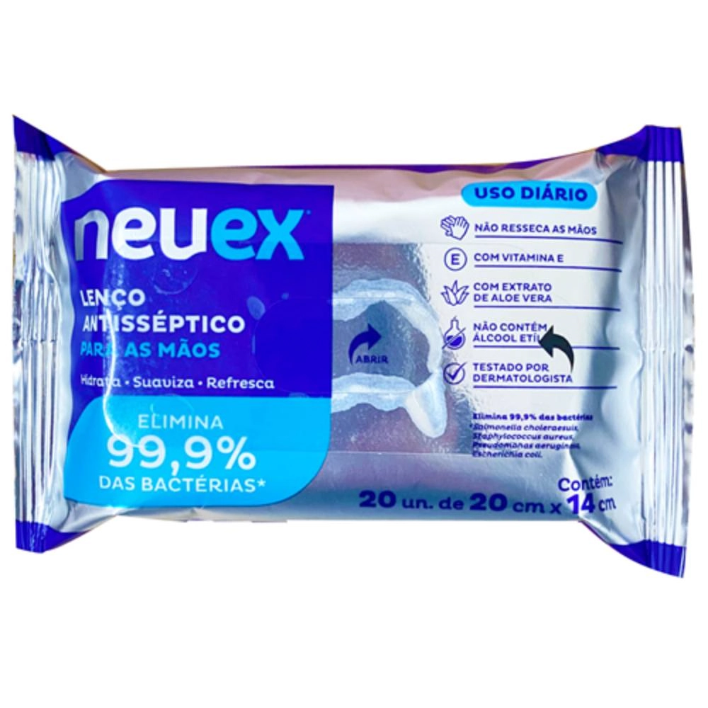Lencos Umedecidos Antissepticos Neuex 20un Cx. C/ 24 Un